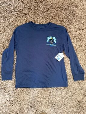 All American Navy Long Sleeve Kids' Graphic Tee